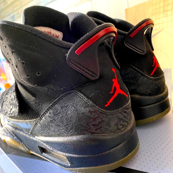 ๐ฅ Nike Air Jordan Son Of Mars Mid Low Bred Black Athletic Suede SZ 10!!!!! ๐ฑ - Picture 6 of 16